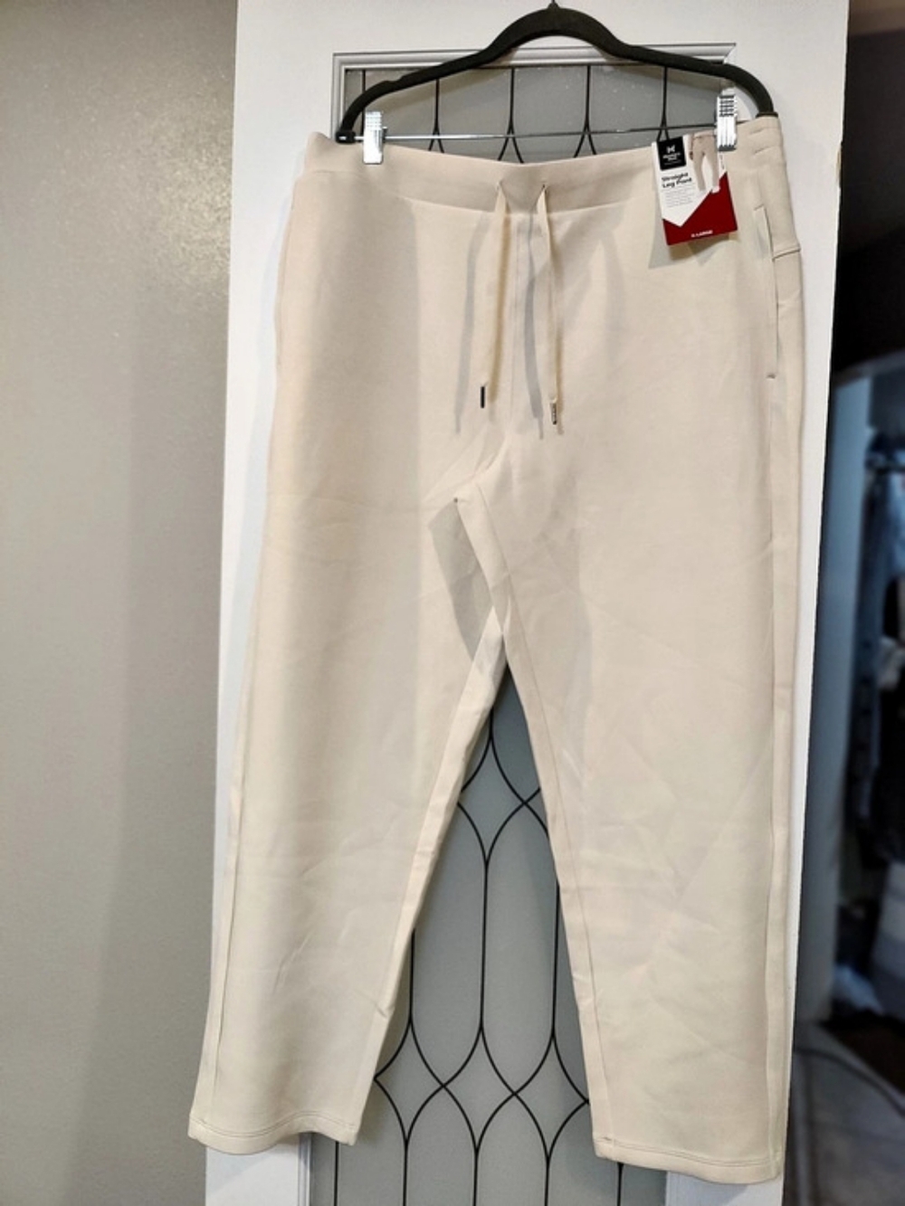 Member's Mark Straight Leg Pant Pants Cream XL NWT